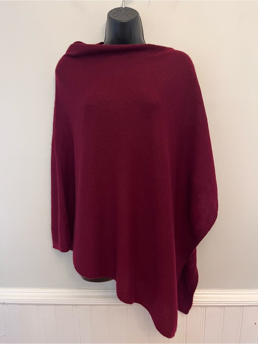 NWT Charter Club 2 Ply Cashmere Poncho, One Size